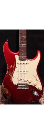 STRATOCASTER 1962 CANDY APPLE RED OVER 3 TONS SUNBURST RELIC